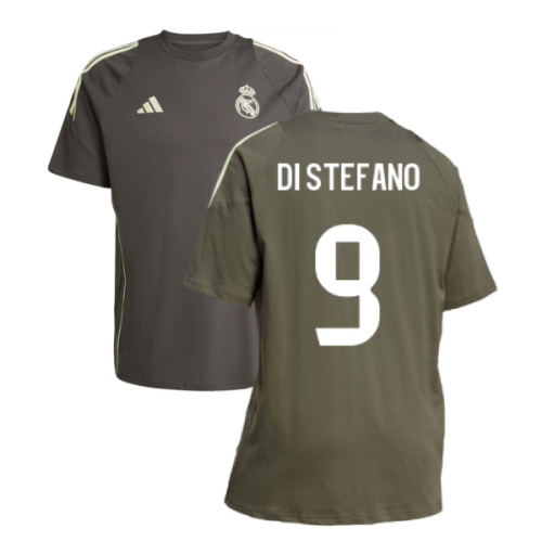 2025-2026 Real Madrid Training Tee (Utility Grey) (Di Stefano 9)