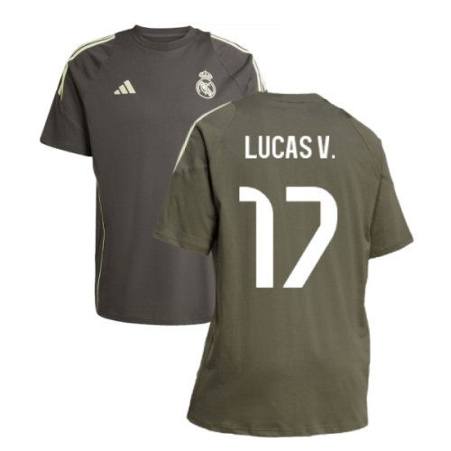 2025-2026 Real Madrid Training Tee (Utility Grey) (Lucas V. 17)