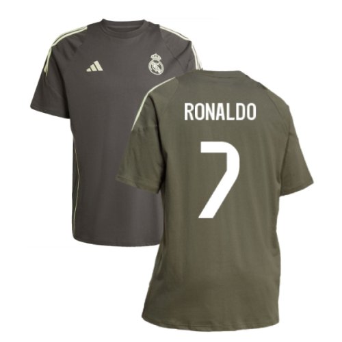 2025-2026 Real Madrid Training Tee (Utility Grey) (Ronaldo 7)