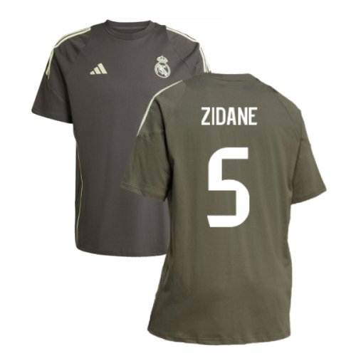 2025-2026 Real Madrid Training Tee (Utility Grey) (Zidane 5)