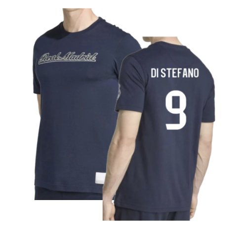 2025-2026 Real Madrid US Tee (Navy) (Di Stefano 9)