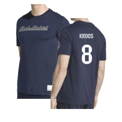2025-2026 Real Madrid US Tee (Navy) (Kroos 8)
