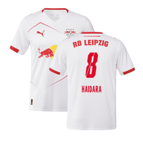 2025-2026 Red Bull Leipzig Home Shirt (Haidara 8)