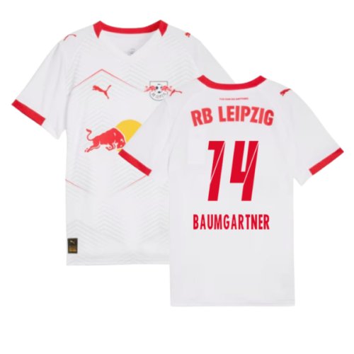 2025-2026 Red Bull Leipzig Home Shirt (Kids) (Baumgartner 14)