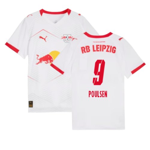 2025-2026 Red Bull Leipzig Home Shirt (Kids) (Poulsen 9)