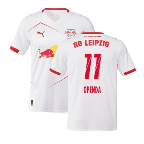 2025-2026 Red Bull Leipzig Home Shirt (Openda 11)