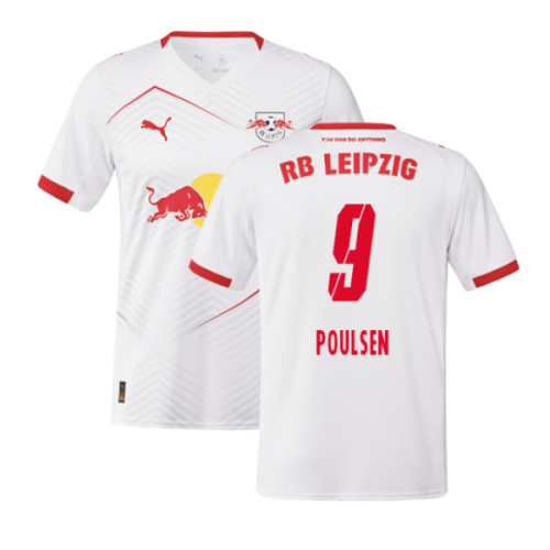 2025-2026 Red Bull Leipzig Home Shirt (Poulsen 9)