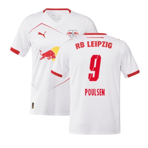 2025-2026 Red Bull Leipzig Home Shirt (Poulsen 9)