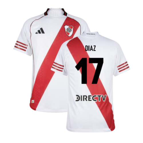 2025-2026 River Plate Authentic Home Shirt (Diaz 17)