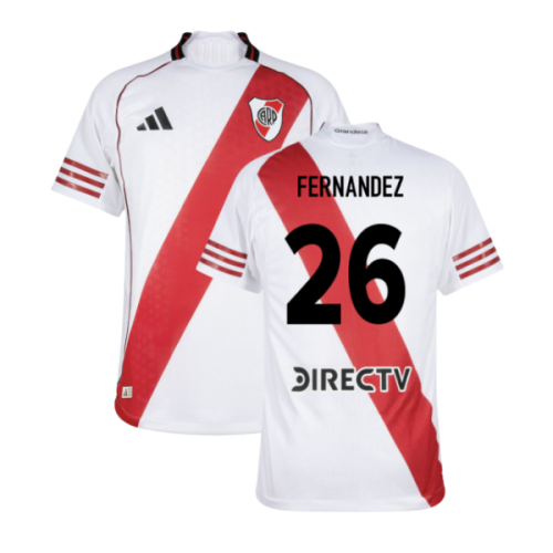 2025-2026 River Plate Authentic Home Shirt (Fernandez 26)