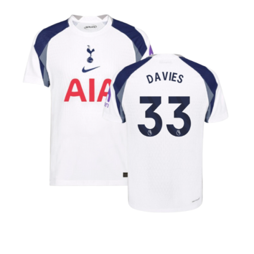 2025-2026 Tottenham Hotspur Authentic Home Shirt (Davies 33)