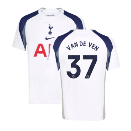 2025-2026 Tottenham Hotspur Home Shirt (Van De Ven 37)