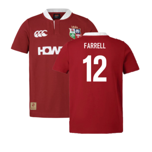 2025 British & Lions Classic SS Rugby Shirt (Farrell 12)