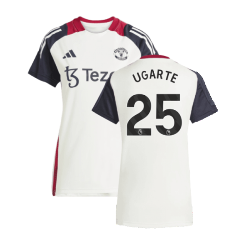 2025 Man Utd Training Jersey (Off White) - Womens (Ugarte 25)