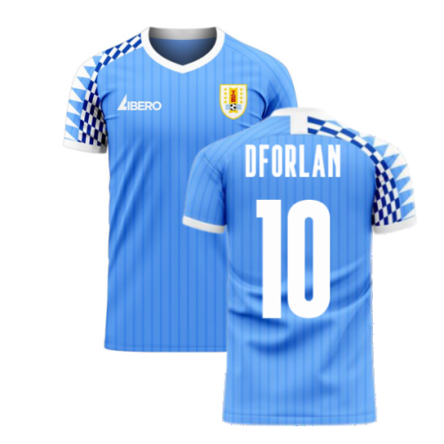 Uruguay 2024-2025 Home Concept Football Kit (Libero) (D FORLAN 10)