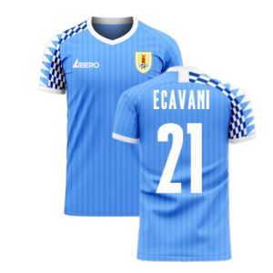 Uruguay 2024-2025 Home Concept Football Kit (Libero) (E CAVANI 21)