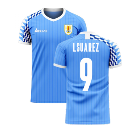 Uruguay 2024-2025 Home Concept Football Kit (Libero) (L SUAREZ 9)