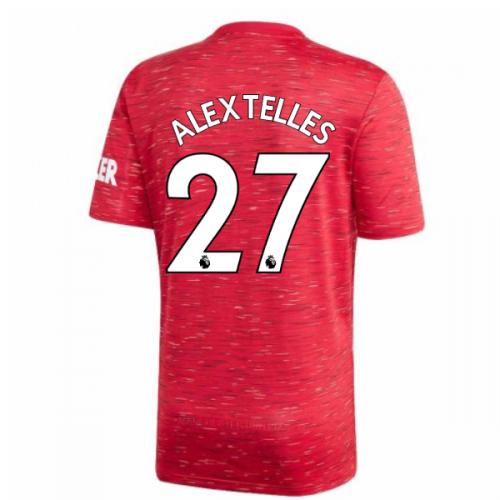 2020-2021 Man Utd Adidas Home Football Shirt (Alex Telles 27)