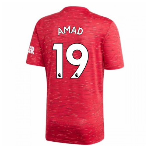 2020-2021 Man Utd Adidas Home Football Shirt (Amad 19)