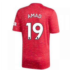 2020-2021 Man Utd Adidas Home Football Shirt (Kids) (Amad 19)