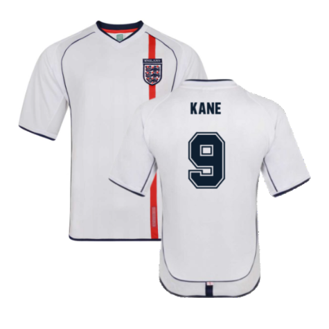 England 2002 Retro Football Shirt (KANE 9)