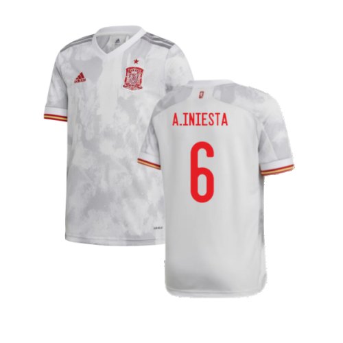 Spain 2024-2025 Home Concept Football Kit (Libero) (A.INIESTA 6)