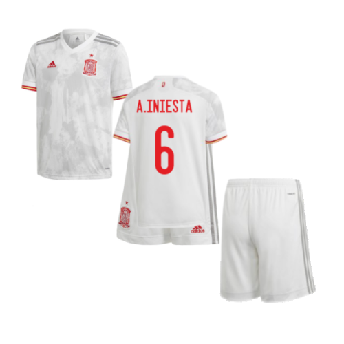 2020-2021 Spain Away Shirt (Kids) (A.INIESTA 6)