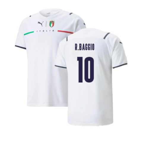 2021-2022 Italy Away Shirt (R.BAGGIO 10)