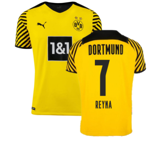 2021-2022 Borussia Dortmund Authentic Home Shirt (REYNA 7)