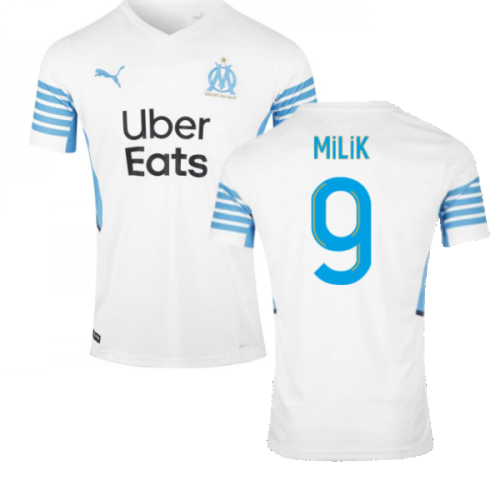 2021-2022 Marseille Home Shirt (MILIK 9)