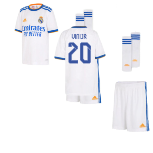 Real Madrid 2021-2022 Home Mini Kit (VINI JR 20)