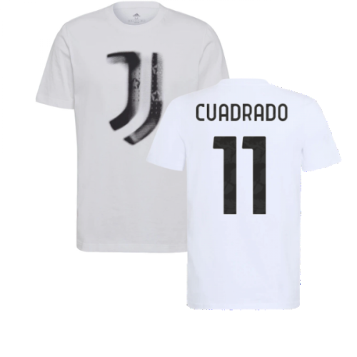 2021-2022 Juventus Training T-Shirt (White) (CUADRADO 11)