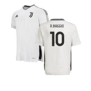 2021-2022 Juventus Training Shirt (White) - Kids (R.BAGGIO 10)