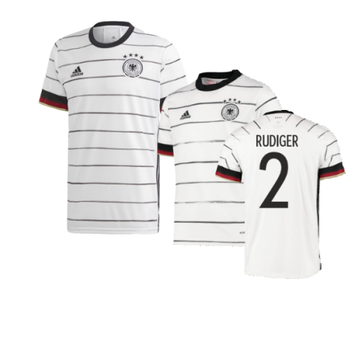 2020-2021 Germany Home Adidas Football Shirt (Kids) (RUDIGER 2)