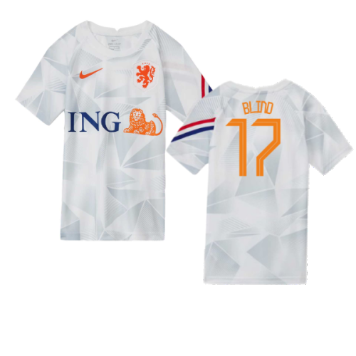 2020-2021 Holland Pre-Match Training Shirt (White) - Kids (BLIND 17)