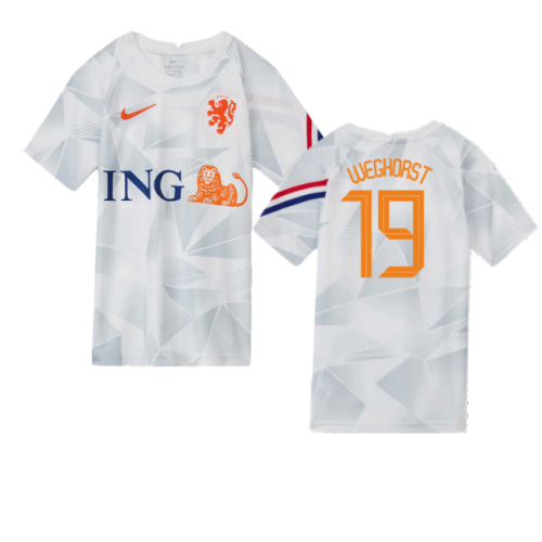 2020-2021 Holland Pre-Match Training Shirt (White) - Kids (WEGHORST 19)