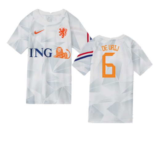 2020-2021 Holland Pre-Match Training Shirt (White) - Kids (DE VRIJ 6)