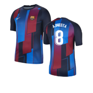 2021-2022 Barcelona Sleeveless Top (Red) (A.INIESTA 8)