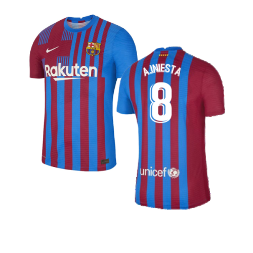 2021-2022 Barcelona Home Shirt (Kids) (A.INIESTA 8)