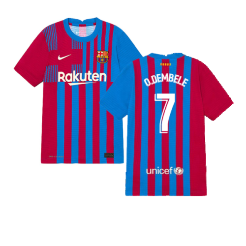 2021-2022 Barcelona Infants Home Kit (O.DEMBELE 7)