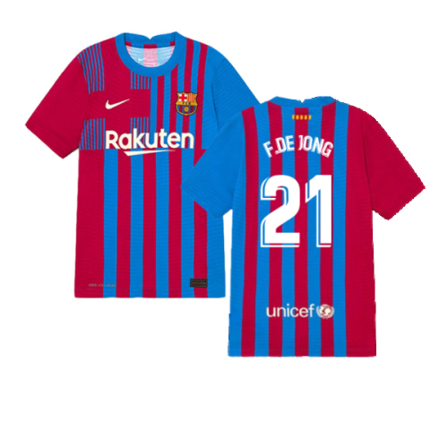 2021-2022 Barcelona Infants Home Kit (F.DE JONG 21)