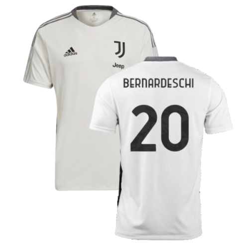 2021-2022 Juventus Training Shirt (White) (BERNARDESCHI 20)