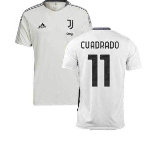 2021-2022 Juventus Training Shirt (White) (CUADRADO 11)