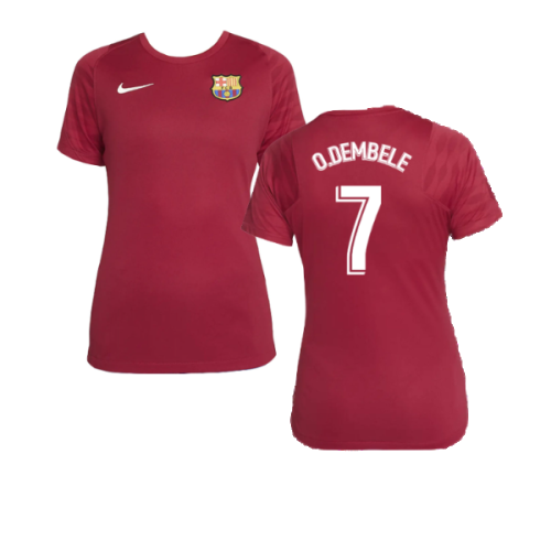 2021-2022 Barcelona Womens Home Shirt (O.DEMBELE 7)