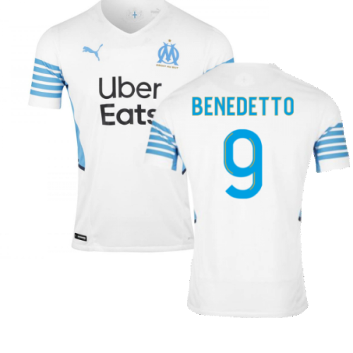 2021-2022 Marseille Authentic Home Shirt (BENEDETTO 9)