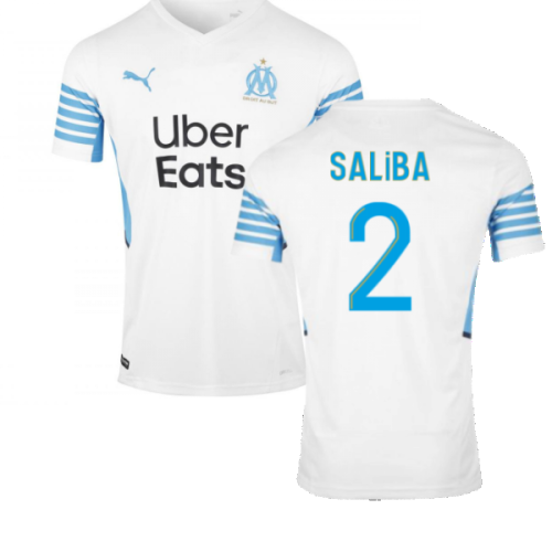 2021-2022 Marseille Home Shirt (SALIBA 2)