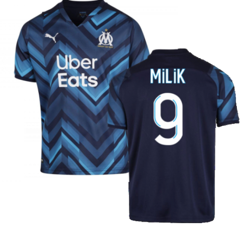 2021-2022 Marseille Away Shirt (Kids) (MILIK 9)