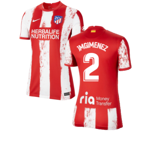 2021-2022 Atletico Madrid Womens Home Shirt (J M GIMENEZ 2)