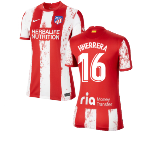 2021-2022 Atletico Madrid Womens Home Shirt (H HERRERA 16)