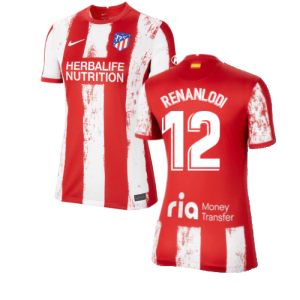 2021-2022 Atletico Madrid Womens Home Shirt (RENAN LODI 12) 2021-2022 Atletico Madrid Womens Home Shirt (RENAN LODI 12)